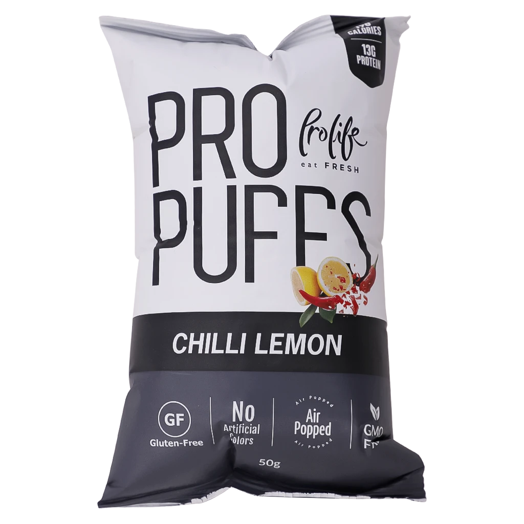 Prolife Protein Puffs Chilli Lemon 50 gm