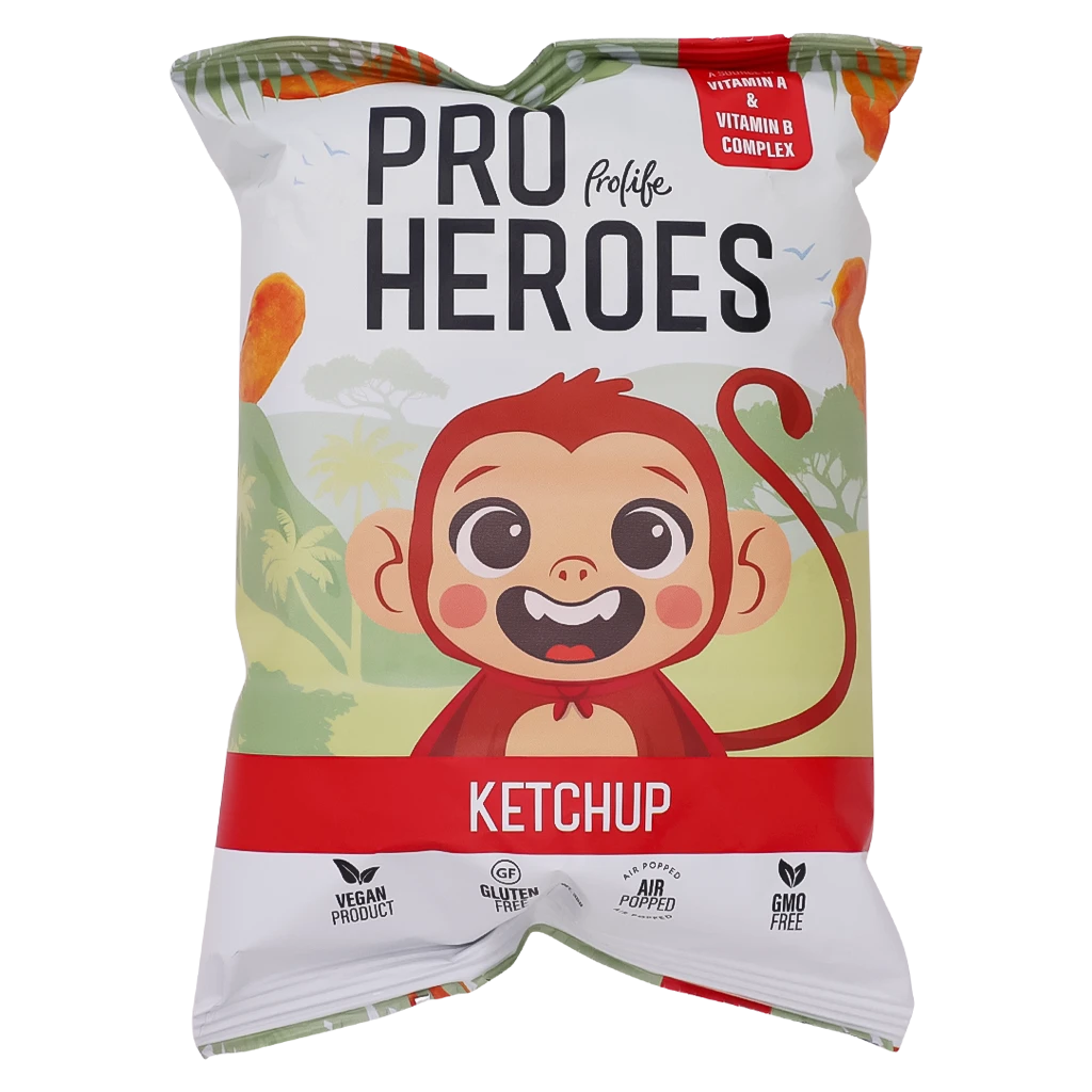 Prolife Pro Heroes Ketchup Flavor Puffs 35G