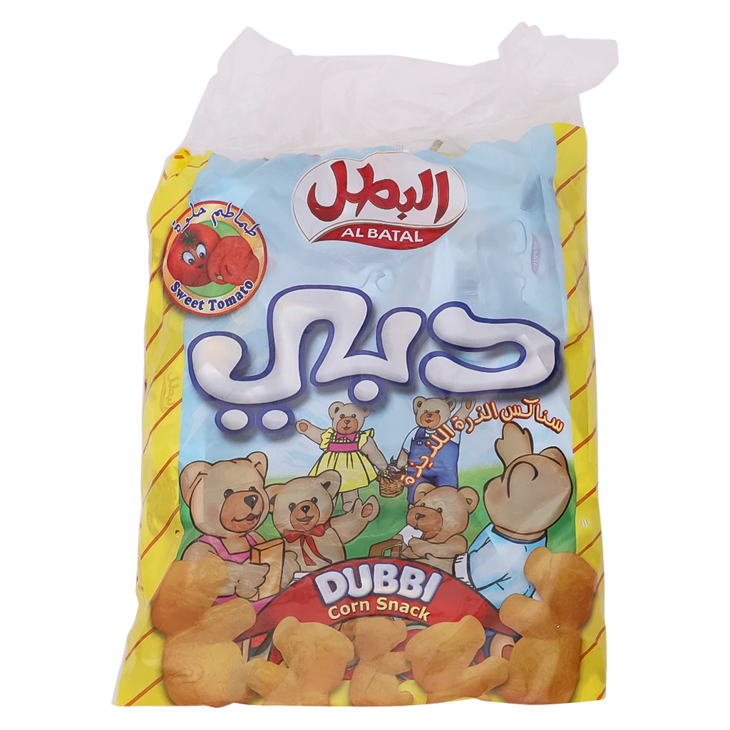 البطل دبي منتفخات الذرة دبي بالطماطم علبة 20 * 15جم 