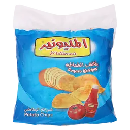 المليونير بطاطس بطعم الكاتشب 14 حبة 12 جم