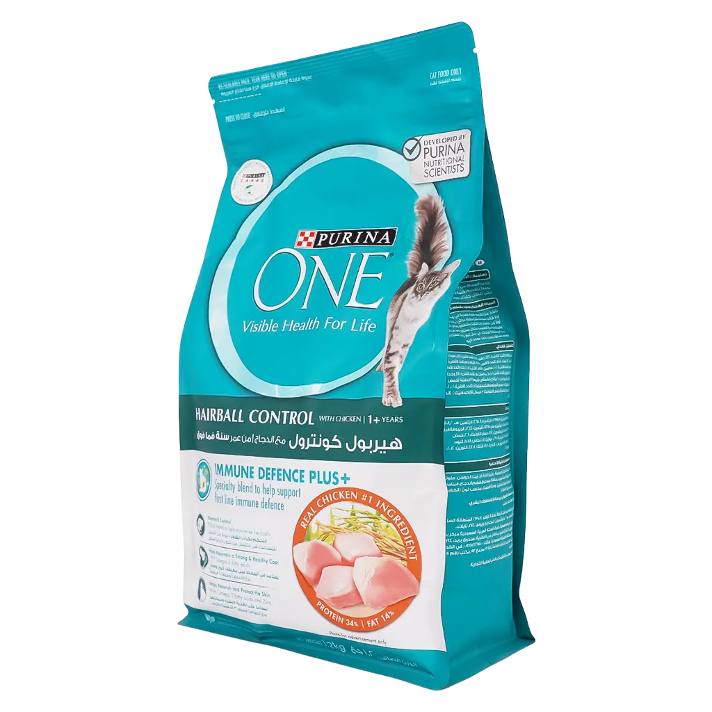 Buy Purina One Hairball Control with Chicken 1.2kg Ninja Saudi Arabia