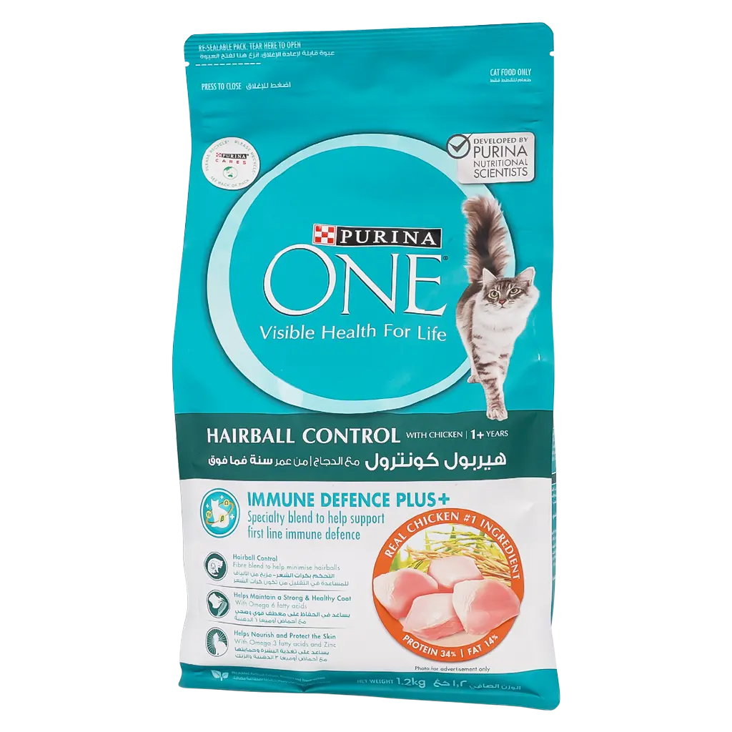 Purina One Cats Dry Food Hairball Control with Chicken 1.2kg - view 2