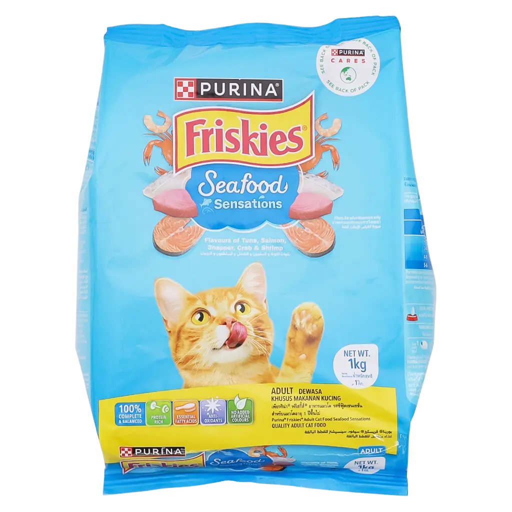 Purina Friskies Seafood Sensation Dry Cat Food 1Kg - view 1