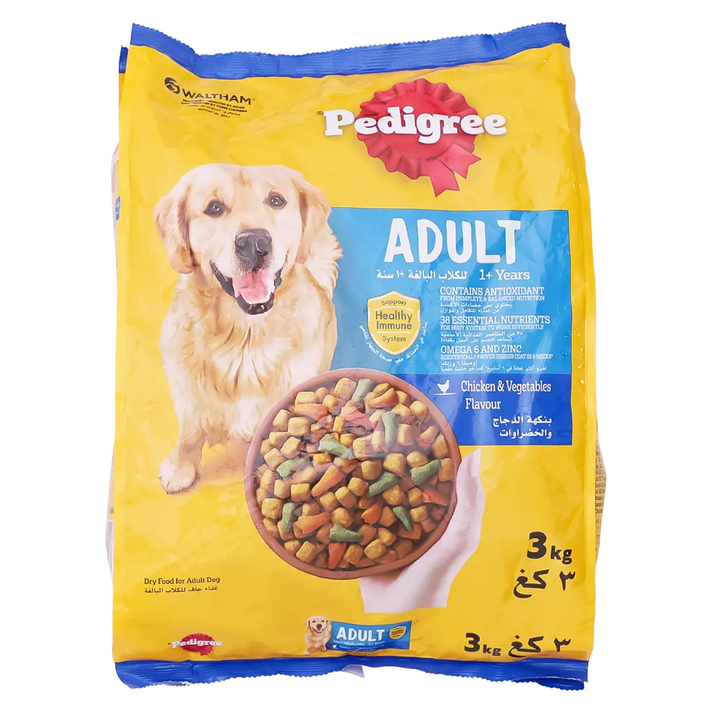 Pedigree Dog Food Chicken & Vegetable Flavor 3Kg - view 1