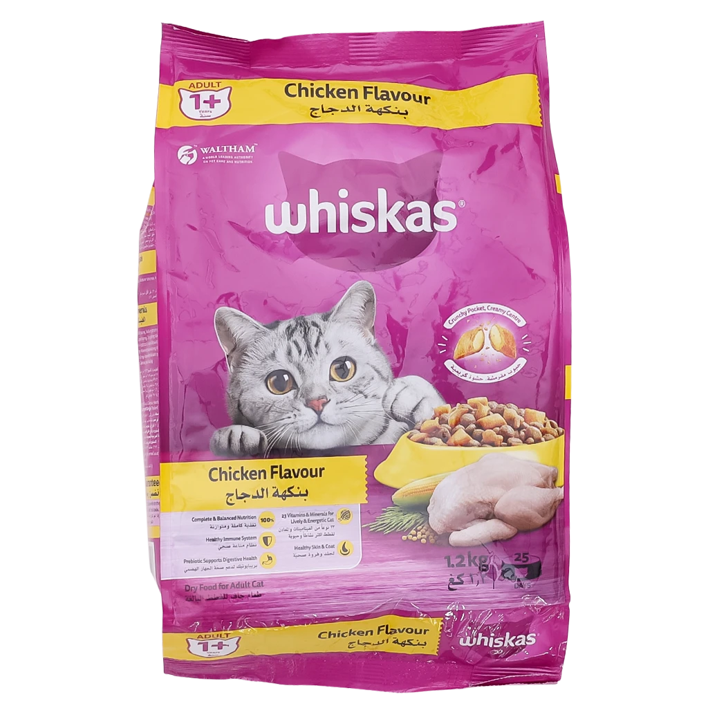 Whiskas Chicken Dry Food 1.2 kg Bag