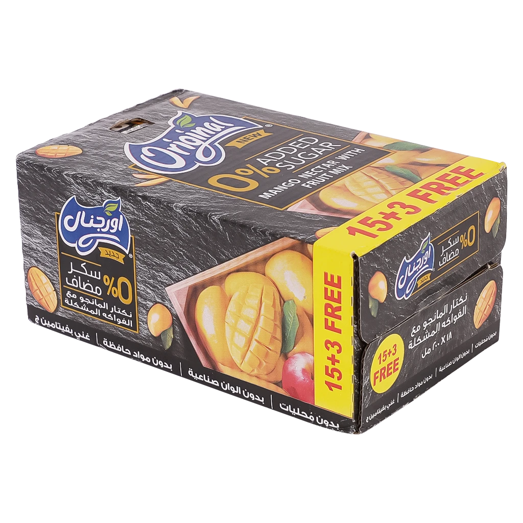Original Mango Nectar with Fruit Mix 15 pcs 3 free 200 ml