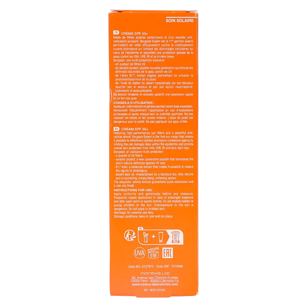 Noreva Bergasol Expert Cream SPF50+ 50 ml - view 4