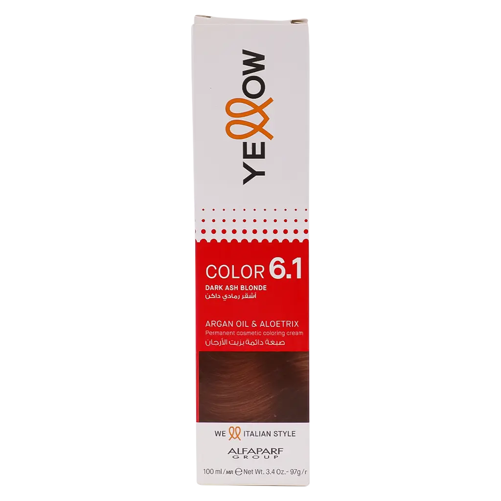 Yellow Color Permanent 6.1 Dark Ash Blonde 100 ml - view 2