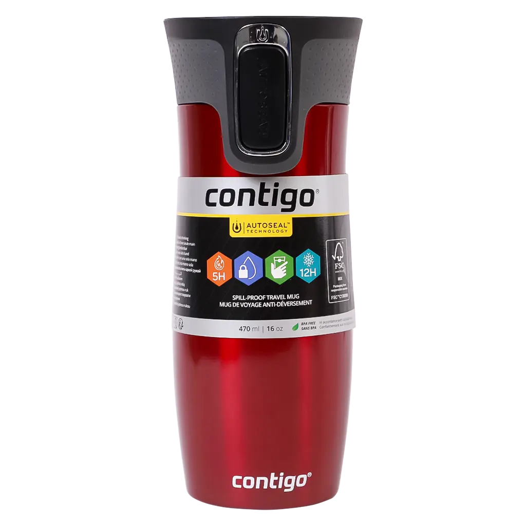Contigo West Loop Autoseal Thermal Mug 470 ml Red - view 1