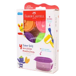 Faber Castell Modeling Dough Glitter 4 Colors 50 gm