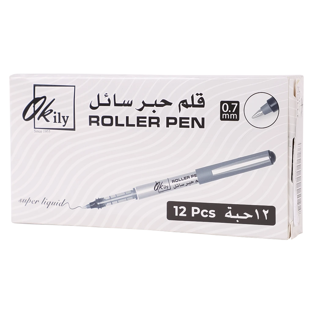 Alokaily  Pen Black Color Size 0.7 mm 12 pcs