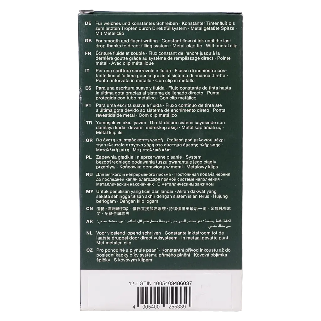 Faber Castell Free Ink Roller Needle 0.5mm Red set of 12 - view 4