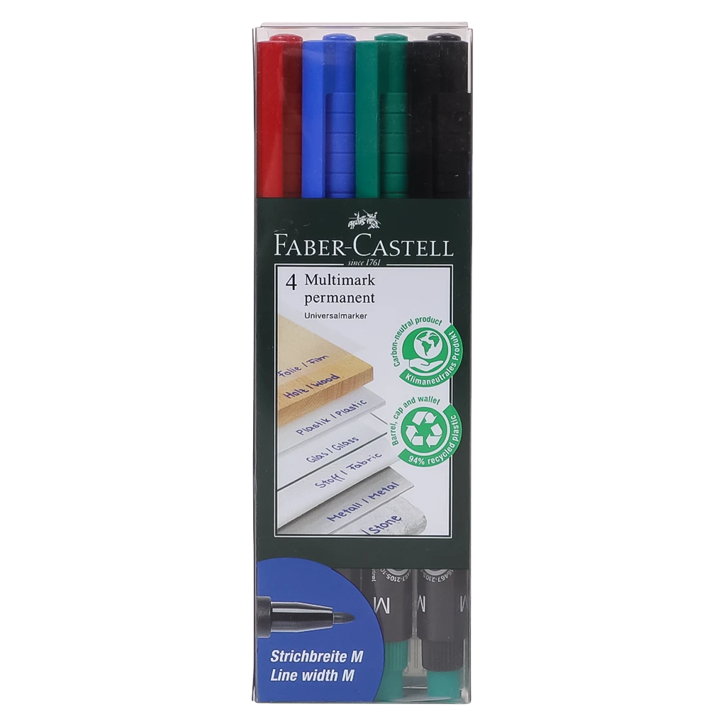 Faber CastellMarker Multimark Permanent M 4 color