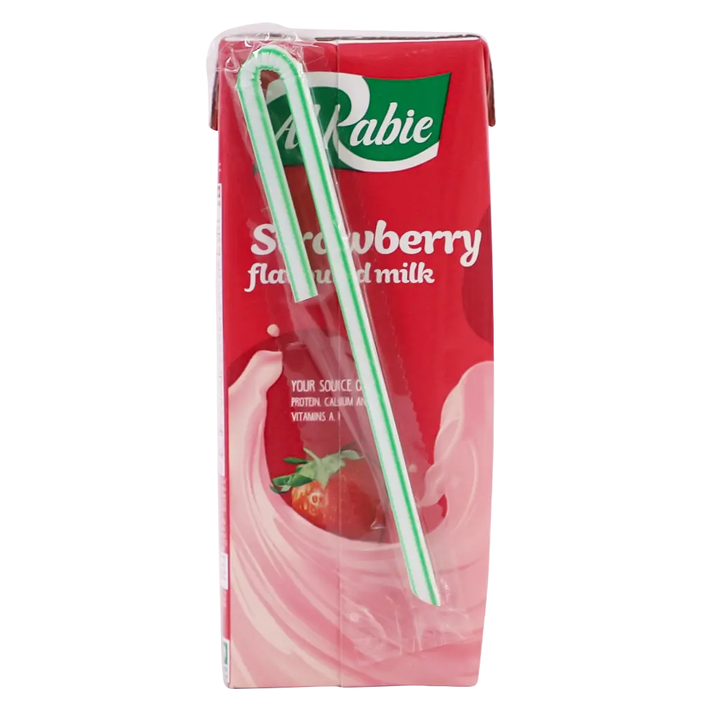 Alrabie Strawberry Flavored Milk 185 ml - view 3