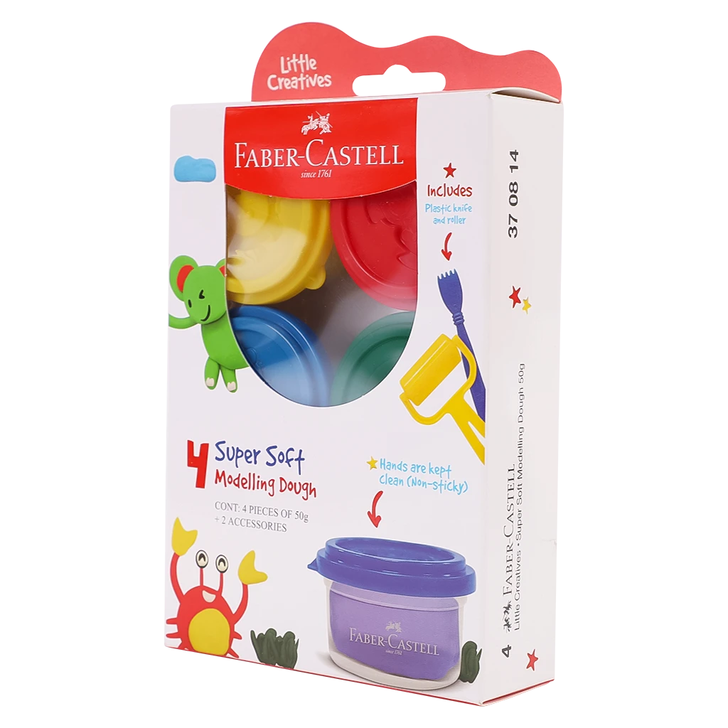 Faber Castell Modeling Dough 4 Colors 50 gm