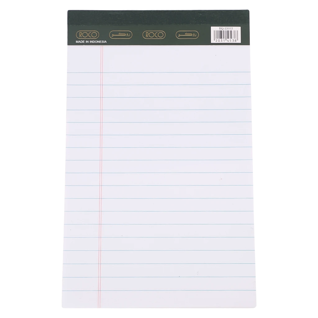 Roco Standard Writing Pad A5  40 Sheets Lined White