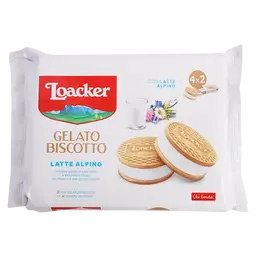 Loacker Ice Cream Sandwich Alpine Milk 2 pcs 4 sachets 264 gm