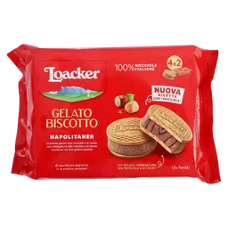 Loacker Ice Cream Sandwich Napolitaner 2 pcs 4 sachets 264 gm