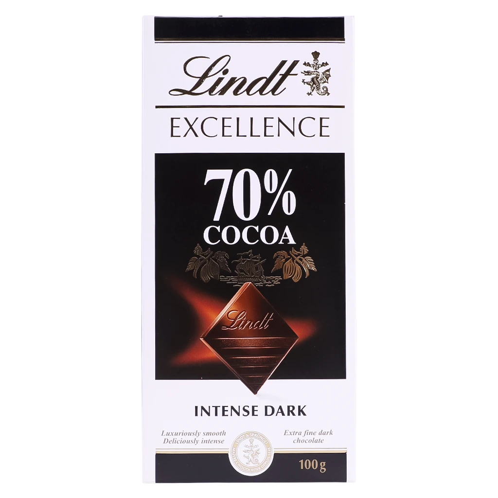 Lindt Excellence Dark 70% 100 gm
