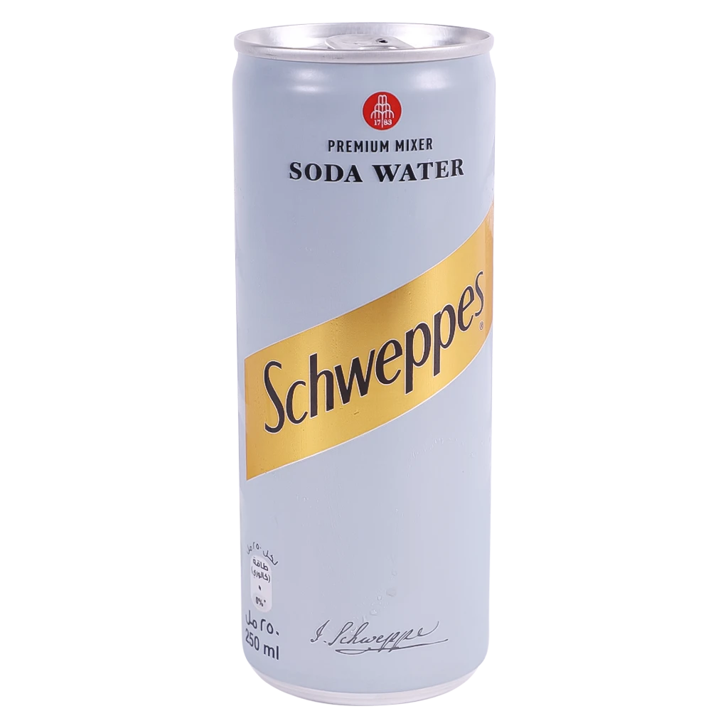 Schweppes Soda Water Can 250 Ml