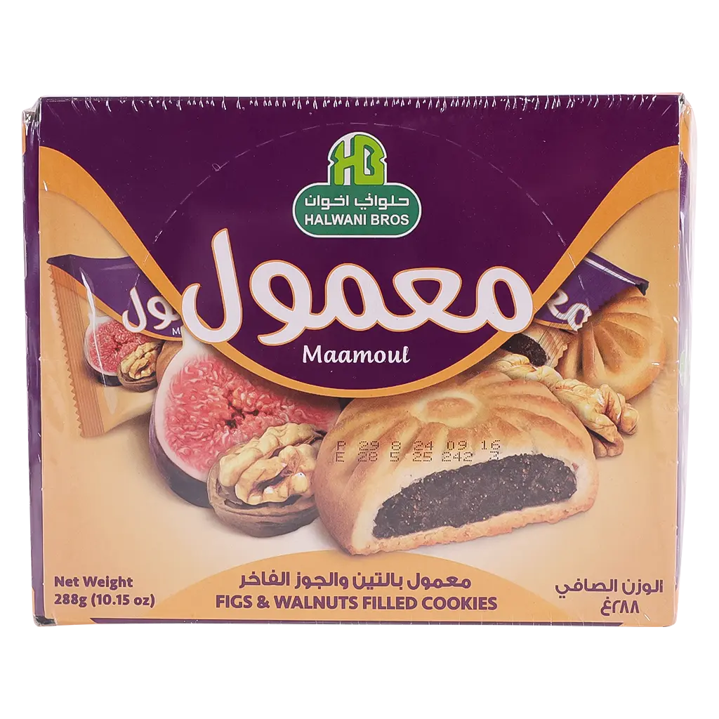Halwani Maamoul with Figs & Walnut 16 Pcs 18 Gm
 - view 2