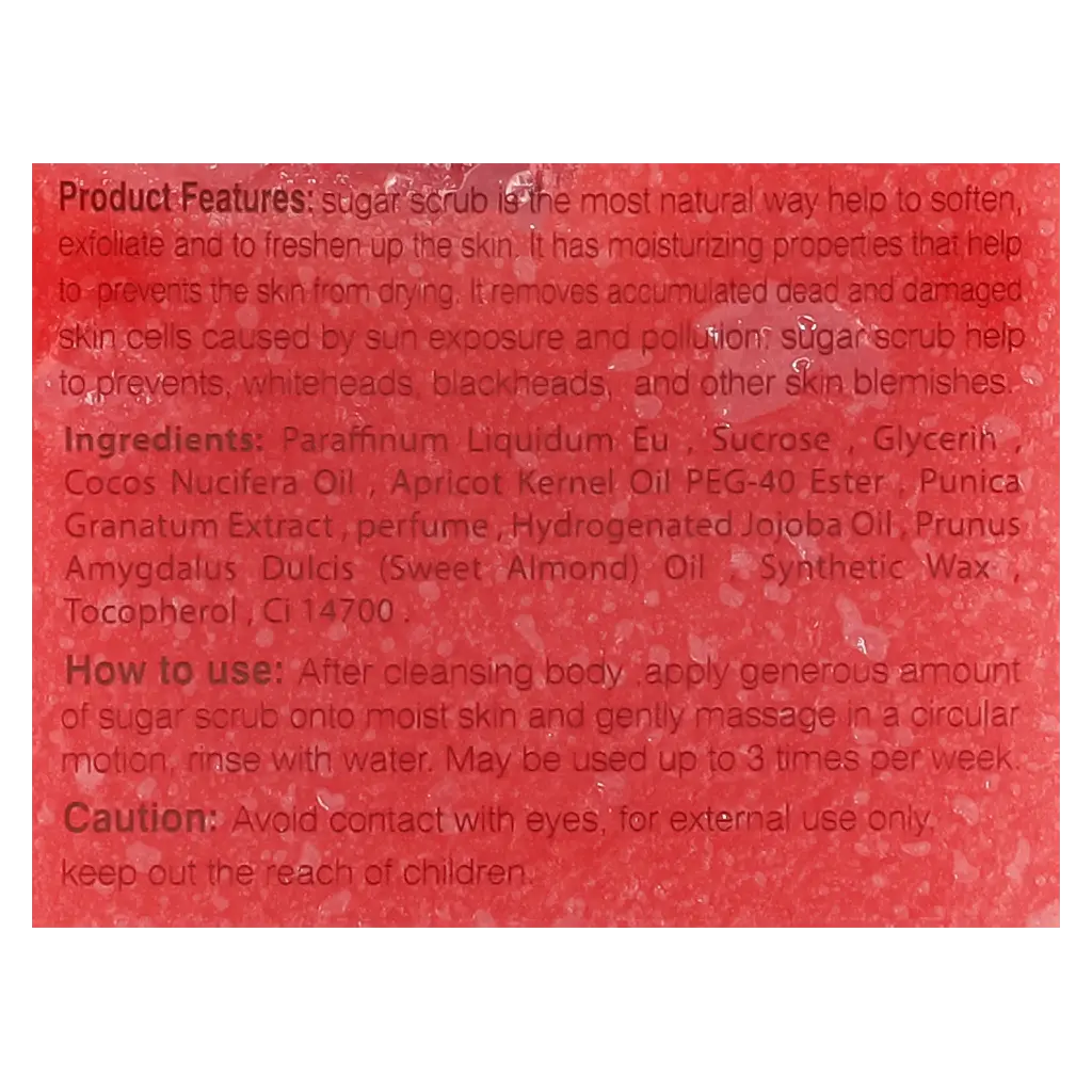 Global Star Pomegranate Face and Body Sugar Scrub 600 gm - view 5