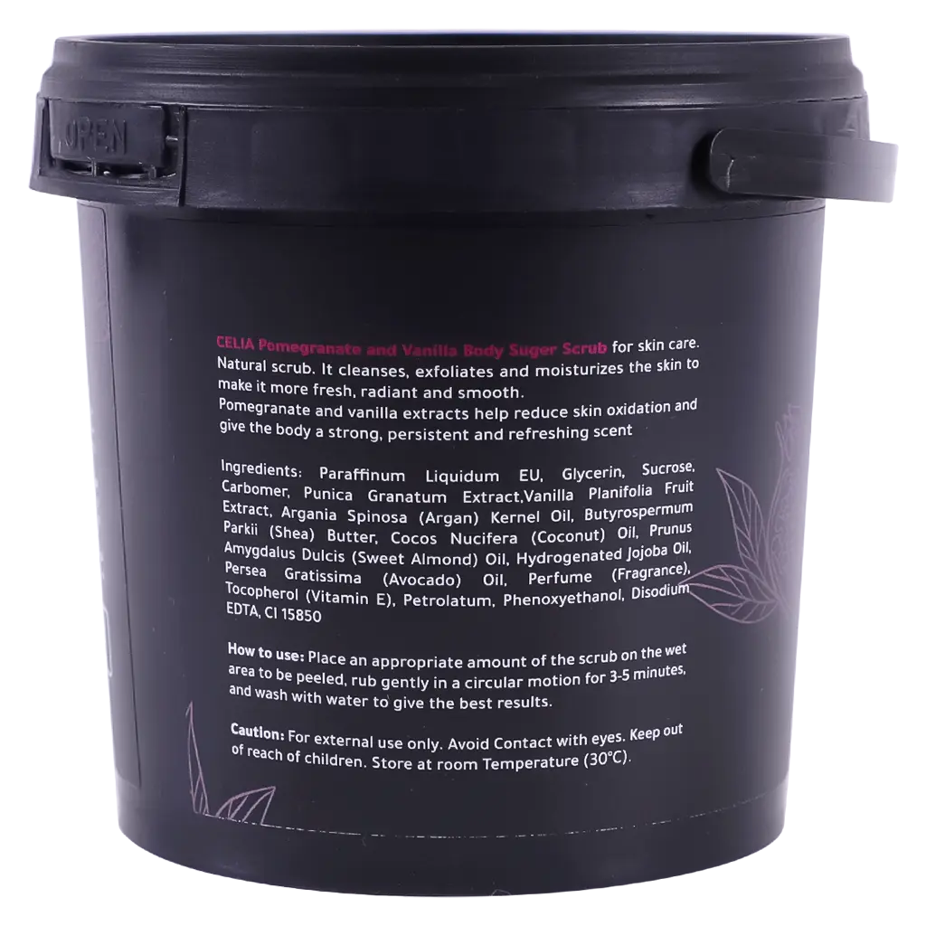 Celia Pomegranate & Vanilia Body Oil Sugar Scrub 600 gm - view 3