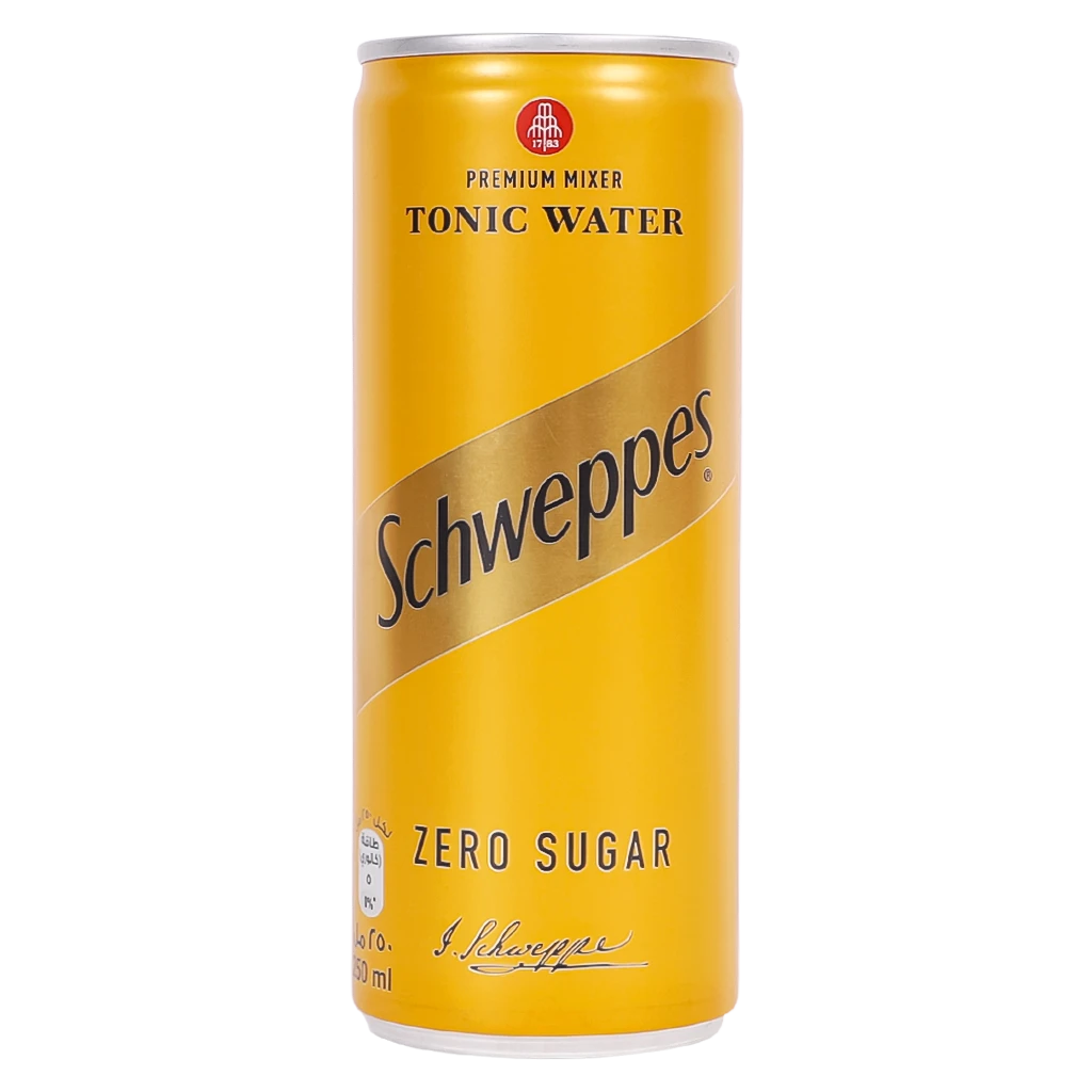 Schweppes Tonic Water Zero Sugar Can 250 Ml