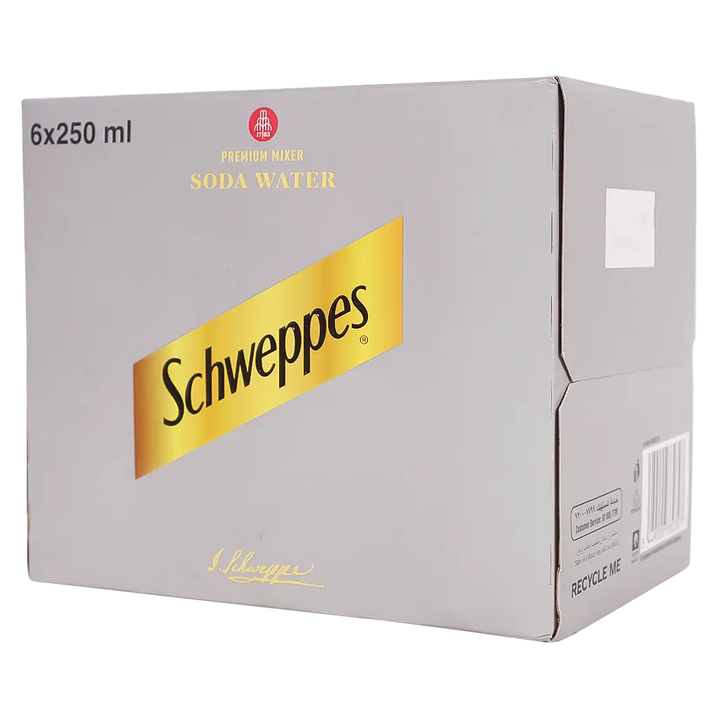 Schweppes Premium Soda Water 6 pcs 250 ml - view 2
