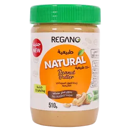 Regano Natural Peanut Butter Crunchy 510 gm