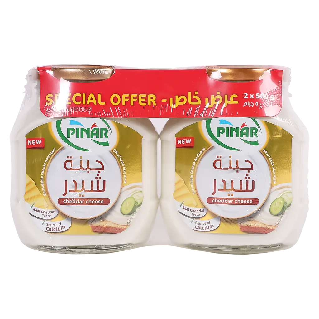 Pinar Analogue Spreadable Cheddar Cheese 2 pcs 500 gm - view 1