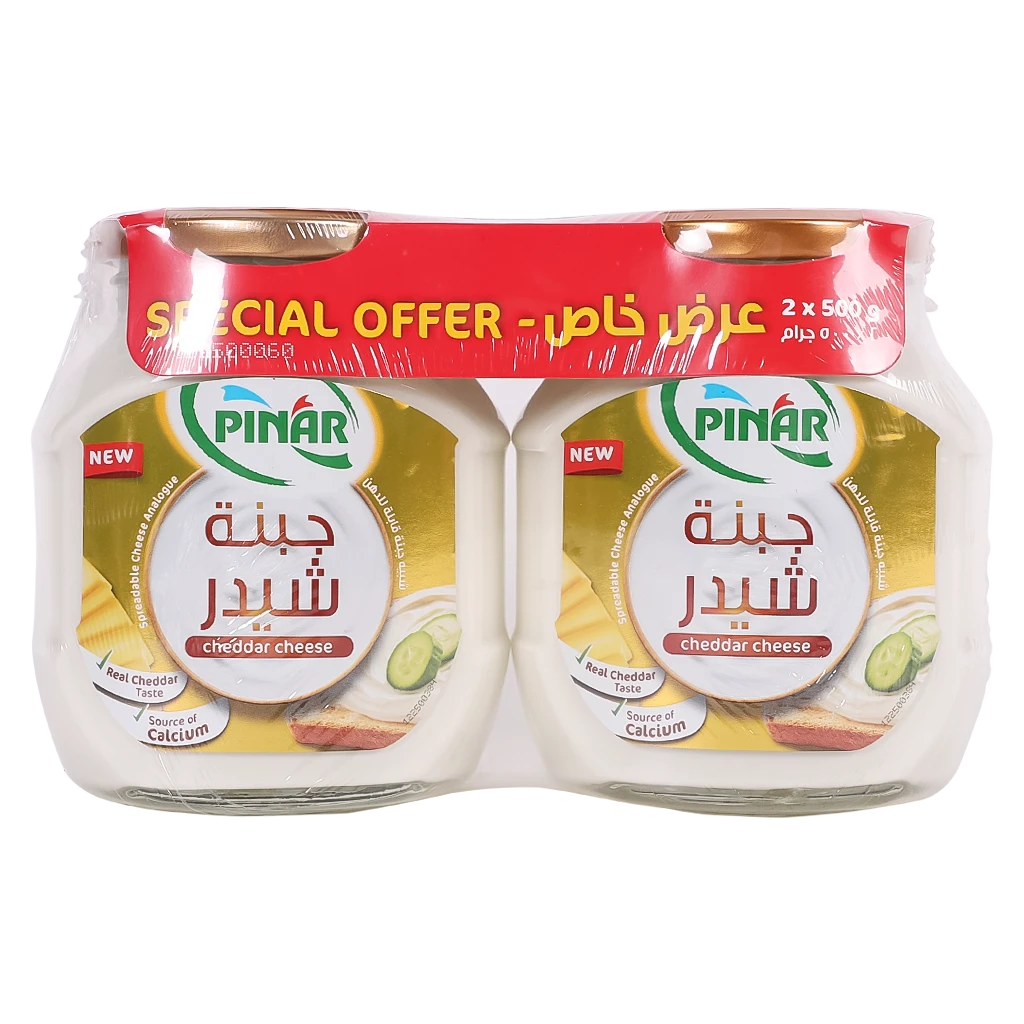 Pinar Analogue Spreadable Cheddar Cheese 2 pcs 500 gm