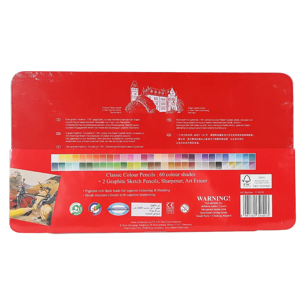 Faber Castell Pencils Color Classic 60 Colors - view 2