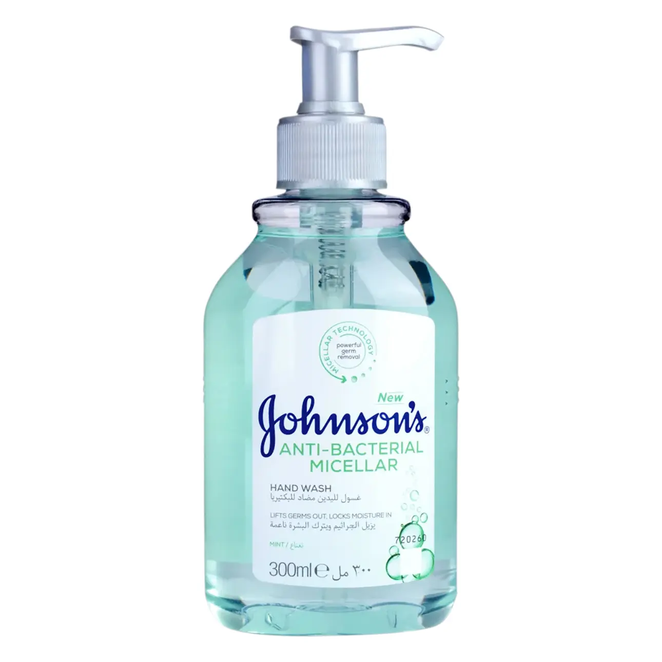 Johnson's Hand Wash Anti-Bactrial Micellar Mint 300 ml - view 1