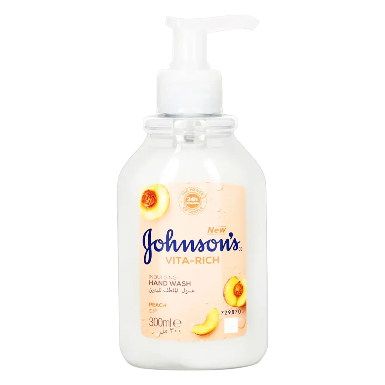 Johnson's Vita-Rich Hand Wash Peach 300 ml - view 1