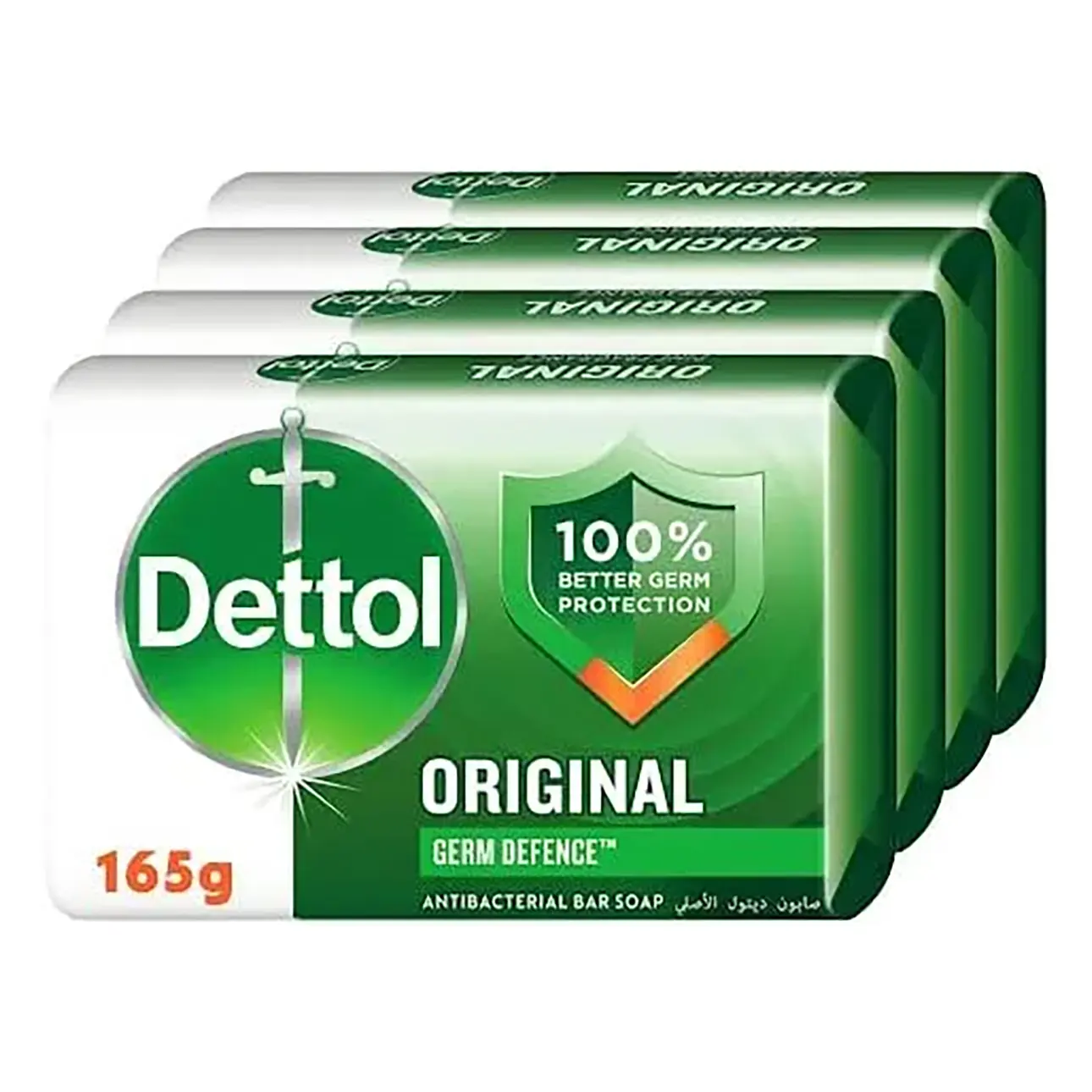 Dettol Original Antibacterial Bar Soap 165 gm 3+1 Free Pine - view 2