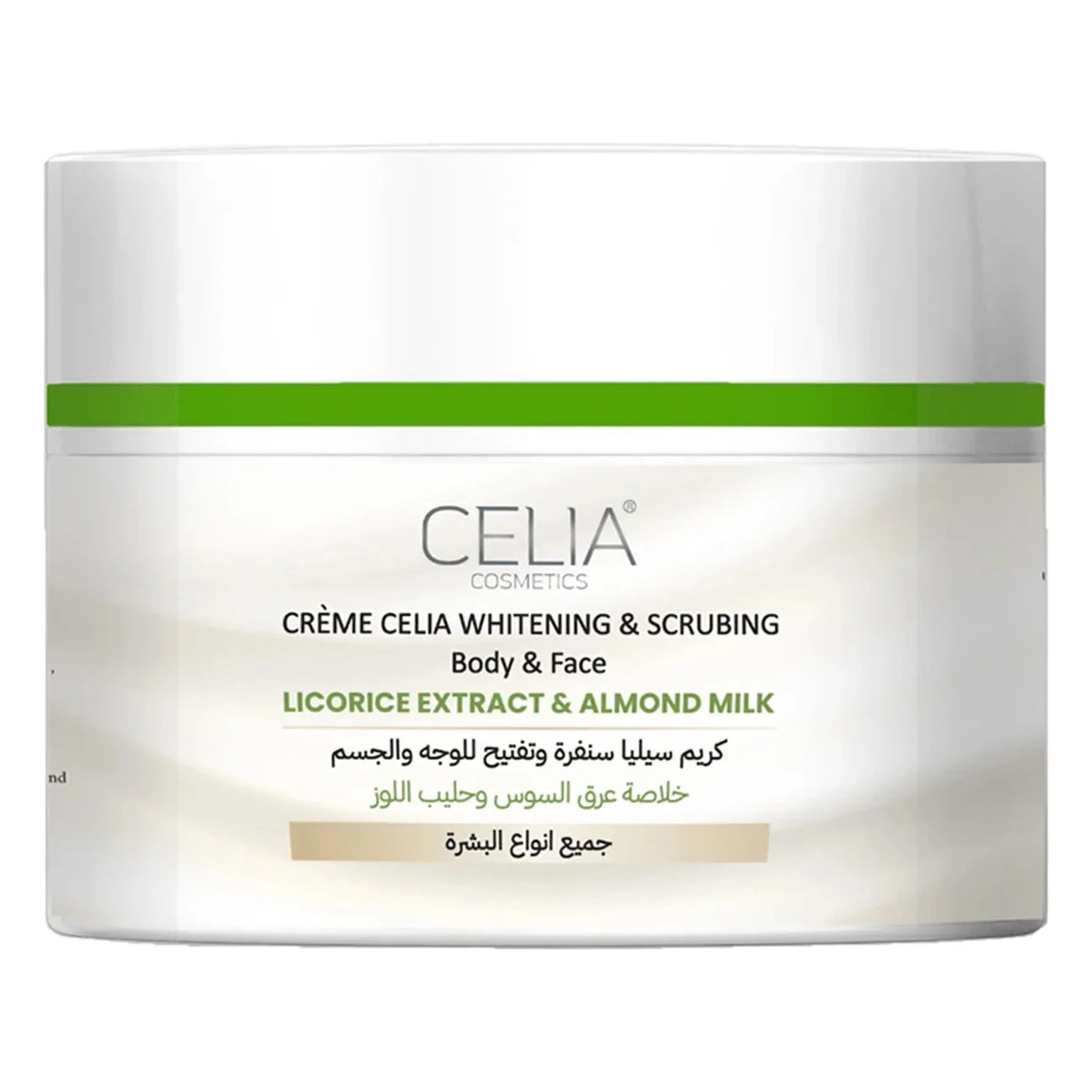 Celia Crème Whitening & Scrubing Licorice Extract & Almond Milk 500 ml