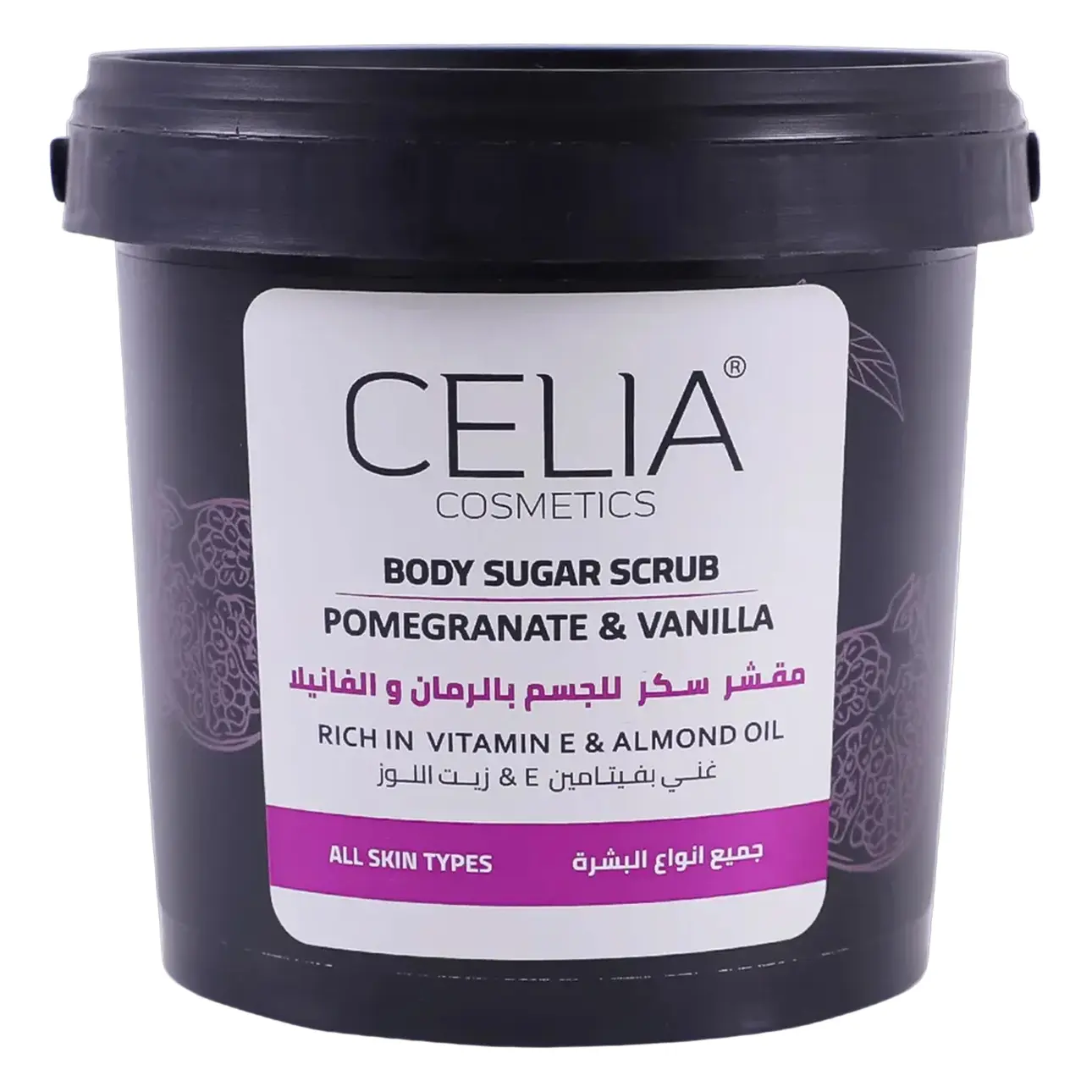 Celia Pomegranate & Vanilia Body Oil Sugar Scrub 600 gm - view 1