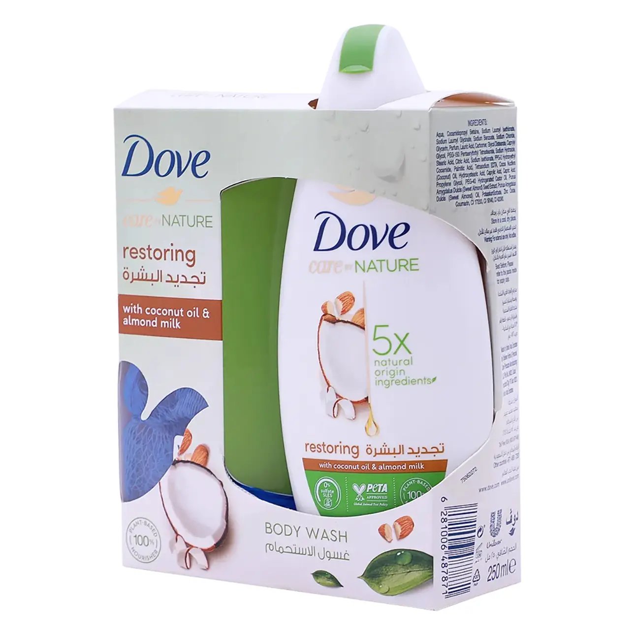 Dove Care Body Wash With renew blend technology Coconut and Almond 250 ml - view 1