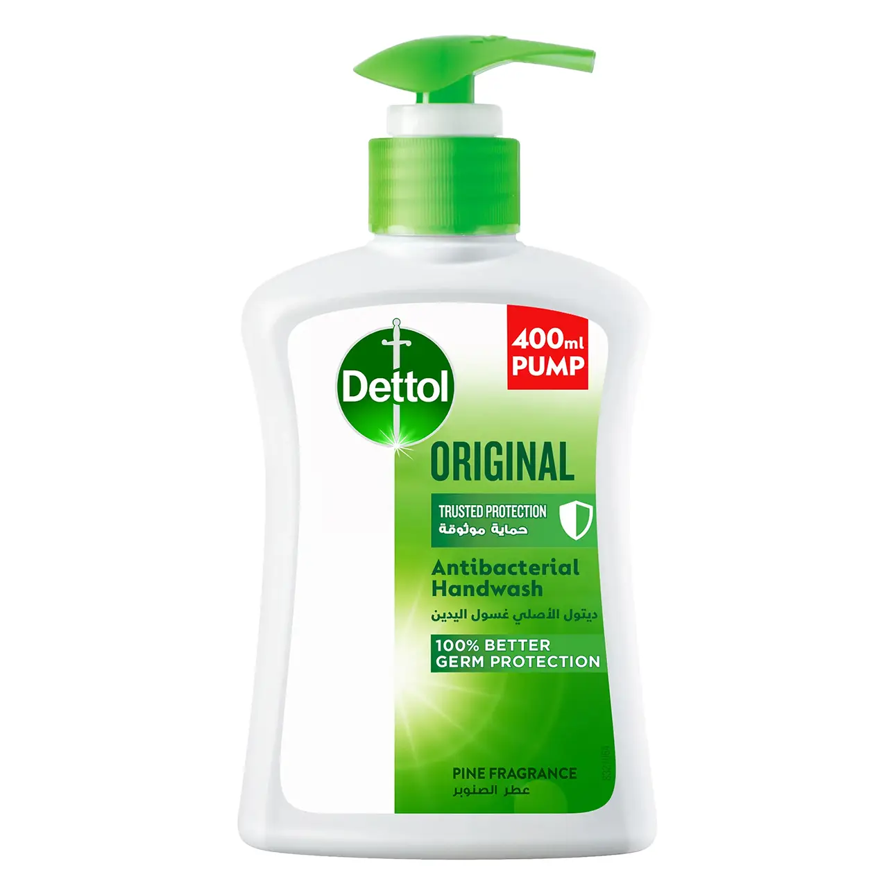 Dettol Original Handwash Liquid Soap Pump Pine Fragrance 400 ml - view 1