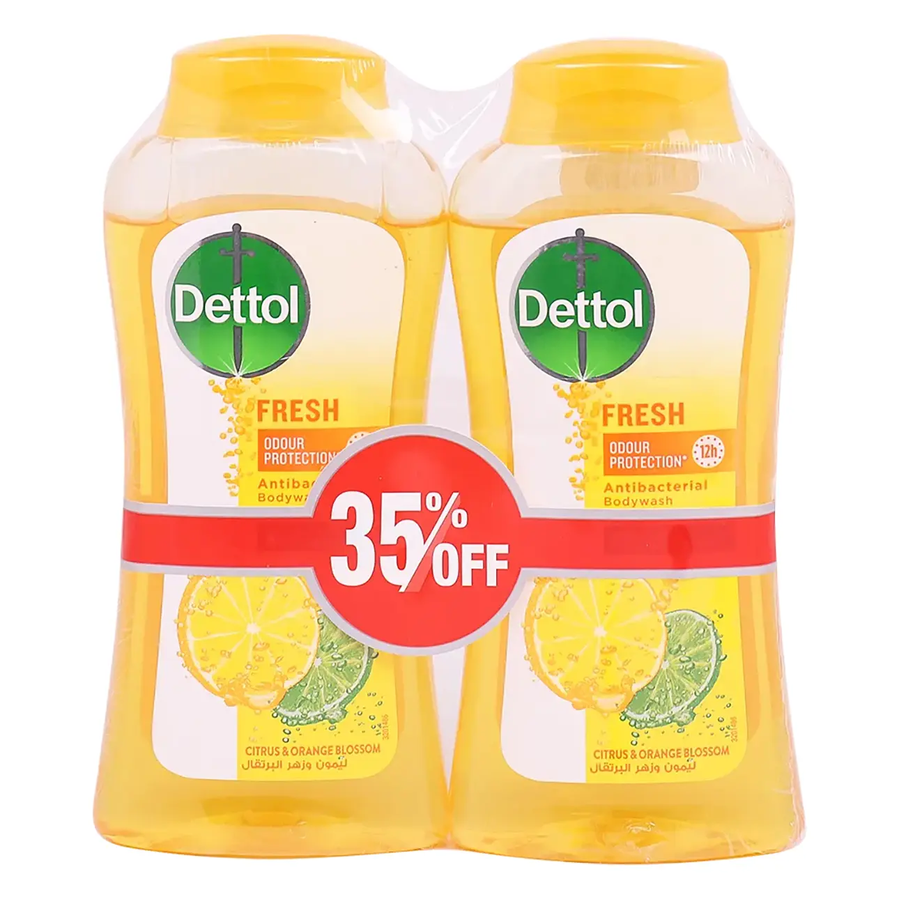 Dettol Fresh Showergel & Bodywash Citrus & Orange Blossom 250ml Pack Of 2 - view 1