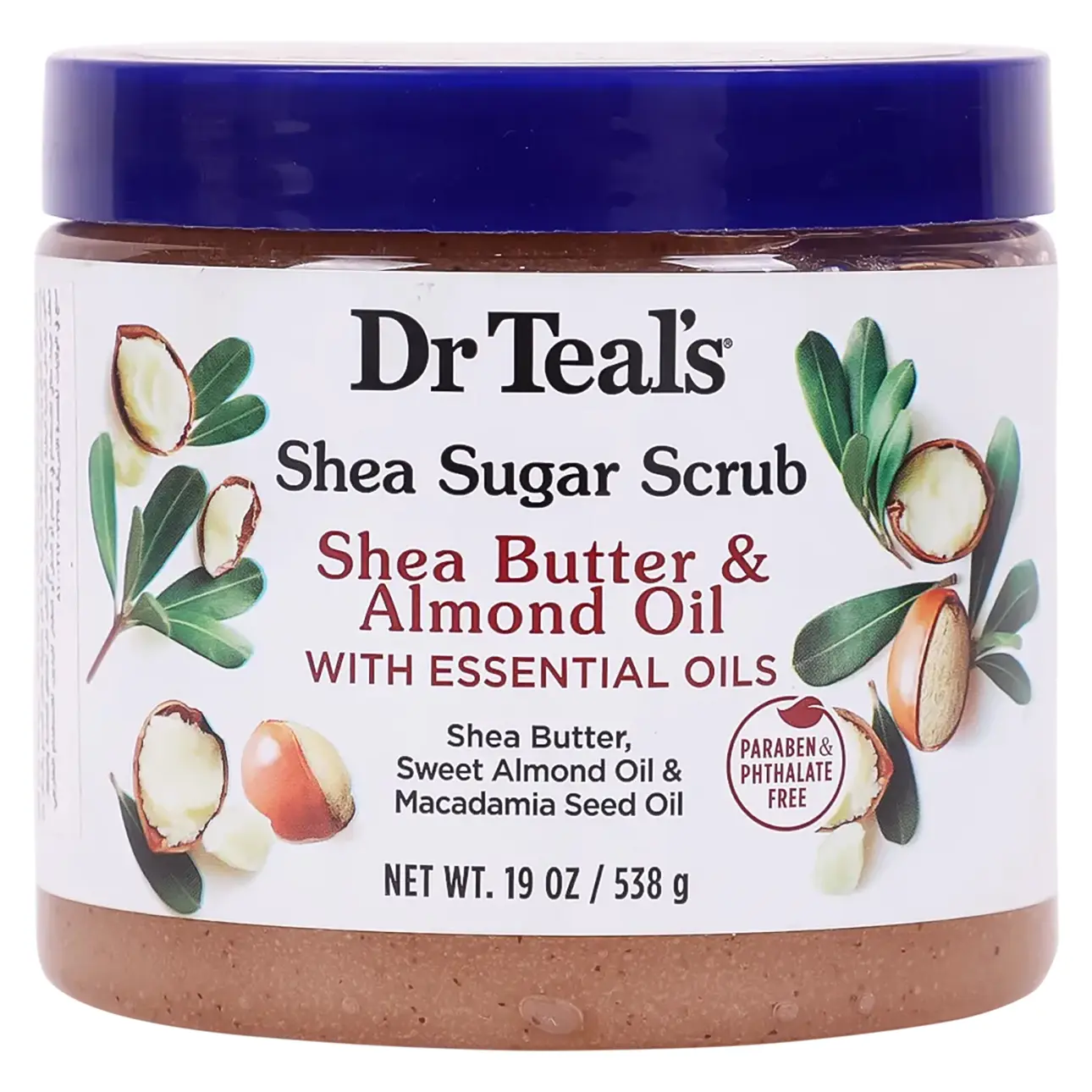 Dr Teal'S Shea Sugar Exfoliating Body Scrub Shea Butter and Almond Oil 538 gm - view 1