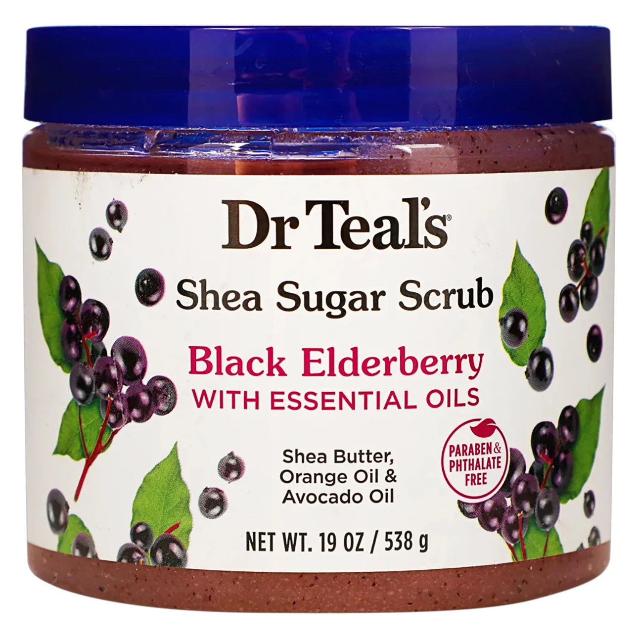 Dr Teal'S Shea Sugar Exfoliating Body Scrub Black Elderberry 538 gm