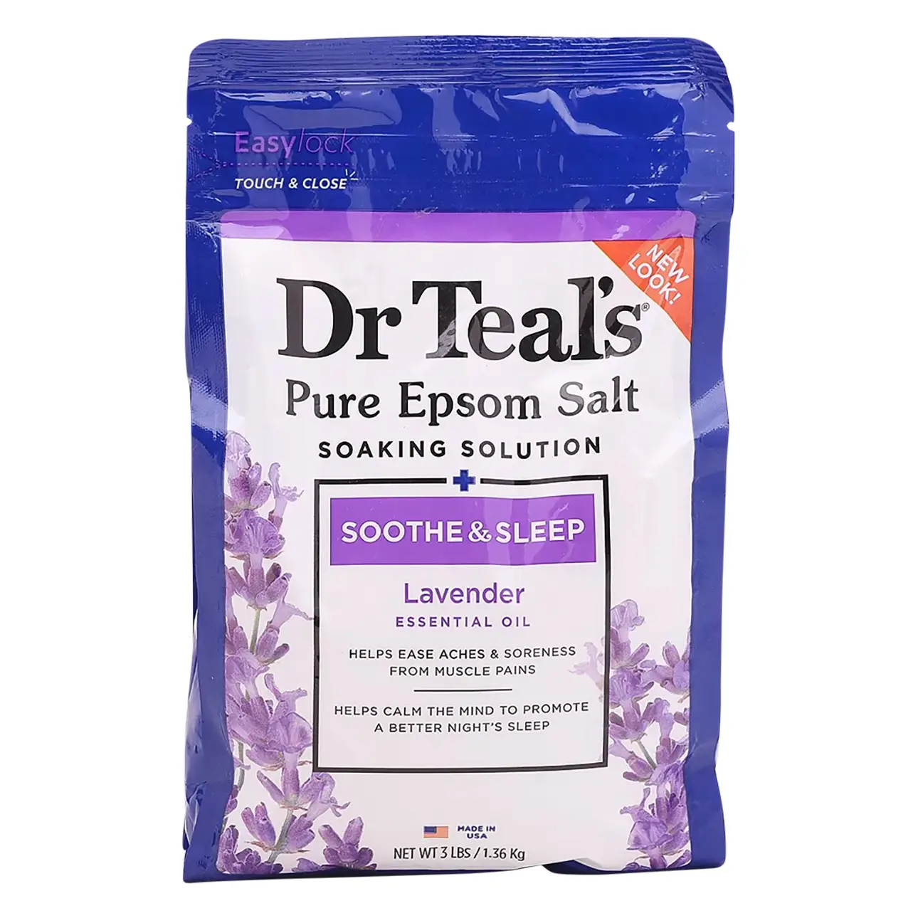 Dr Teal'S Epsom Soaking Salt Lavender Relax Sleep 1360 gm - view 1