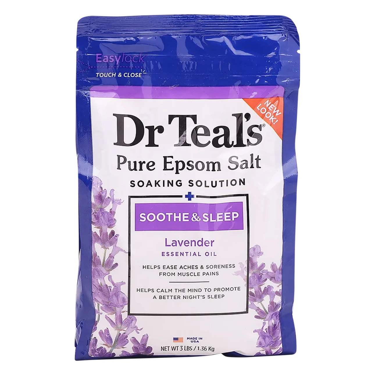 Dr Teal'S Epsom Soaking Salt Lavender Relax Sleep 1360 gm