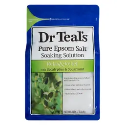 Dr Teal'S Epsom Soaking Salt Eucalyptus Calm Relief 1360 gm