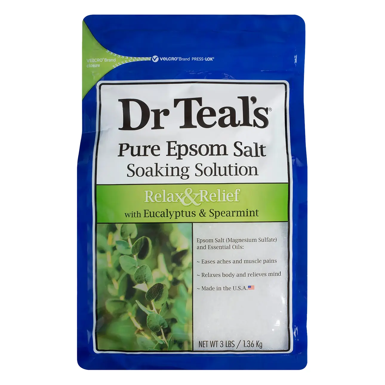 Dr Teal'S Epsom Soaking Salt Eucalyptus Calm Relief 1360 gm - view 1