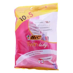 Bic Twin Lady 2 Blade Razor For Women 10+5 Free