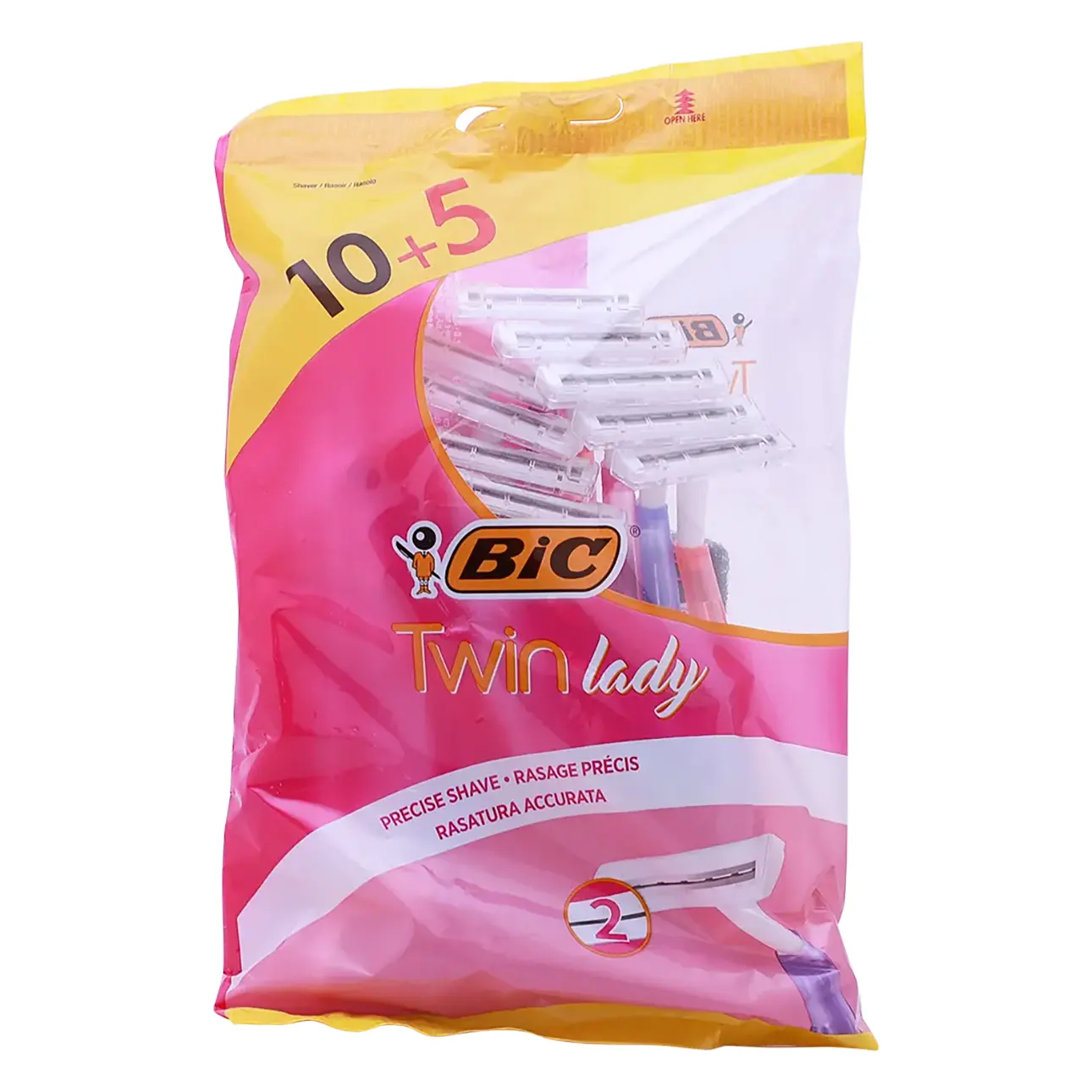 Bic Twin Lady 2 Blade Razor For Women 10+5 Free - view 1