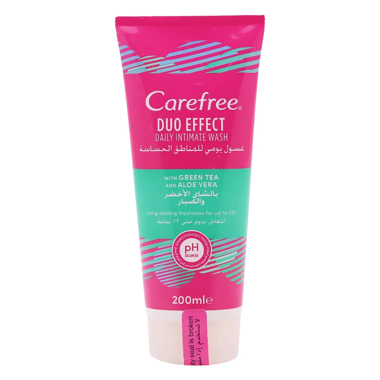 Carefree Dual Action Wash - Green Tea & Aloe Vera 200 ml